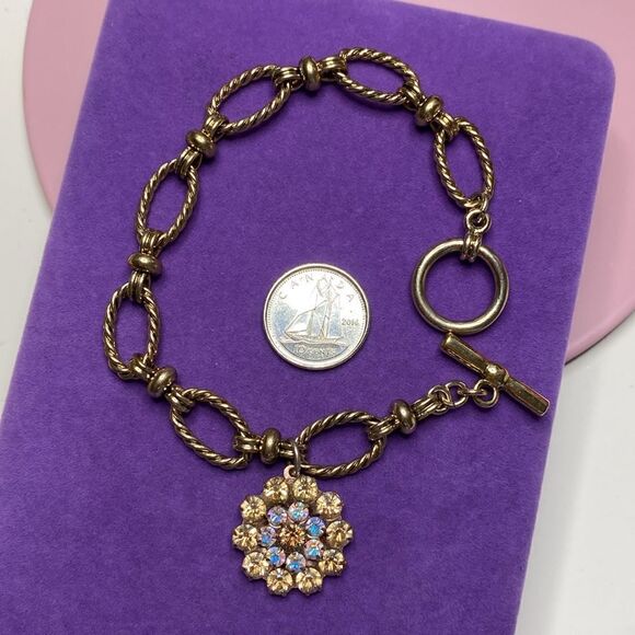 💛 Mariana Bracelet Guardian Angel AB Swarovski Crystals Bracelet - Picture 3 of 5